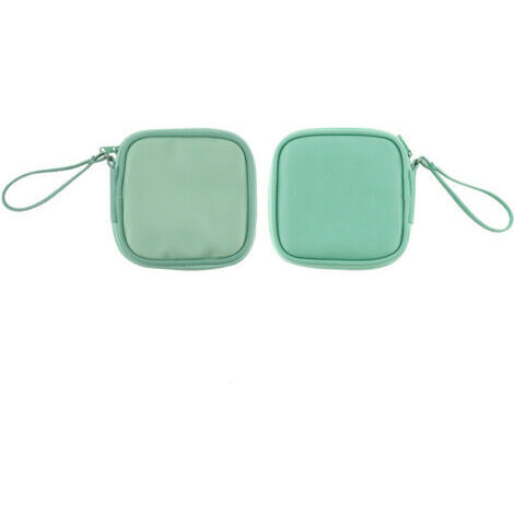 BUNTHAUS Sac de rangement simple pour écouteurs, câble de données, chargeur, boîte de rangement, sac pour écouteurs (vert)