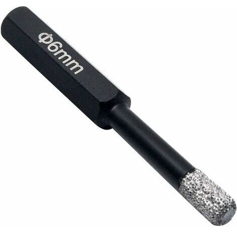 BUNTHAUS Scie cloche diamantée de 6 mm à la cire - Pour porcelaine, verre, céramique