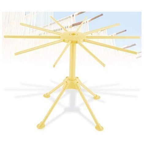 BUNTHAUS Séchoir Spaghetti Pâtes Séchoir Support De Séchoir Pliable Outil De Séchage Cuisine De Grille(jaune)