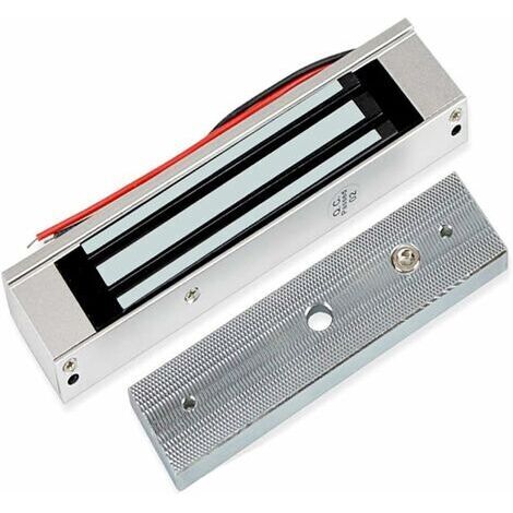 BUNTHAUS Serrure électromagnétique étanche 180 kg – Système de contrôle d'accès DC 12V – Installation rapide pour portes en bois, métal et verre - 350LBS