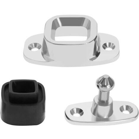 BUNTHAUS Support de Butée de Porte Pince de Support de Porte Butée de Porte Robuste Loquet de Retenue de Porte en Aluminium pour Caravane Camping car Bateau Maison Grand Profil Bas