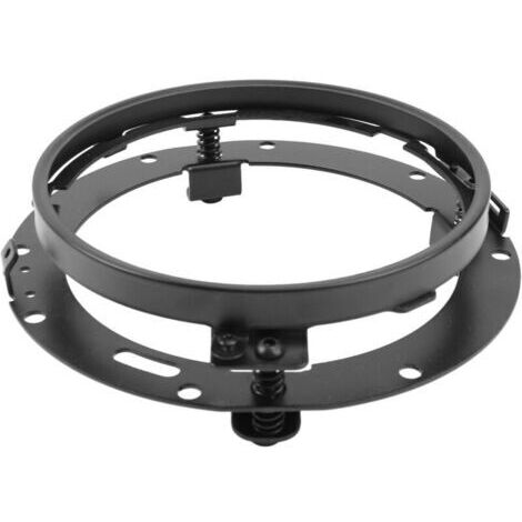 BUNTHAUS Support de phare LED 7 pouces avec anneau de finition noir pour moto Glide