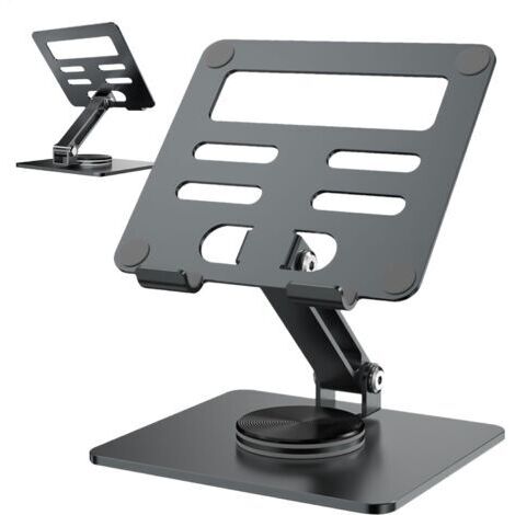 BUNTHAUS Support de Table Support de Tablette Ajustable,Support de Tablette Ajustable,Support de Tablette pour Bureau - Support de Moniteur Portable Rotatif à 360 degrés, Support de Tablette Pliable e