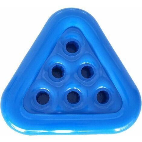 BUNTHAUS Support gonflable pour bière-pong - Jeu de piscine - Dessous de verre gonflable en triangle - Porte-gobelet - Sous-verre - Table de jeu flottante