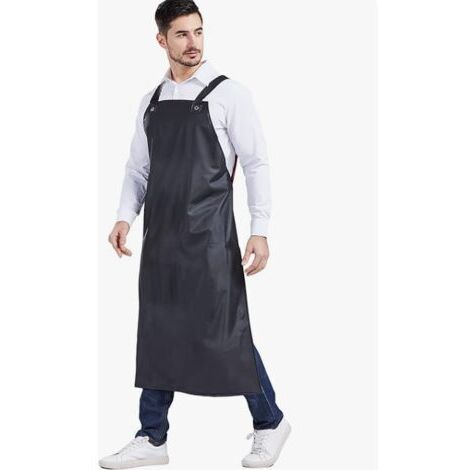 BUNTHAUS Tablier imperméable pour hommes, à bretelles réglables, en caoutchouc épais résistant à l'huile, tablier de protection pour atelier industriel