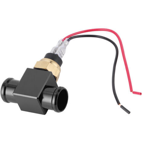 BUNTHAUS Thermostat, interrupteur de température d'eau, ventilateur de liquide de refroidissement de radiateur, capteur de température pour moto, quad et véhicule tout-terrain (noir)