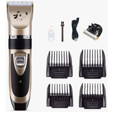BUNTHAUS Tondeuse Chien Professionnel Poil Long Epais Animal Silencieux Rechargeable Electrique Tondeuse pour Chien et Chat Dog Clipper Kit