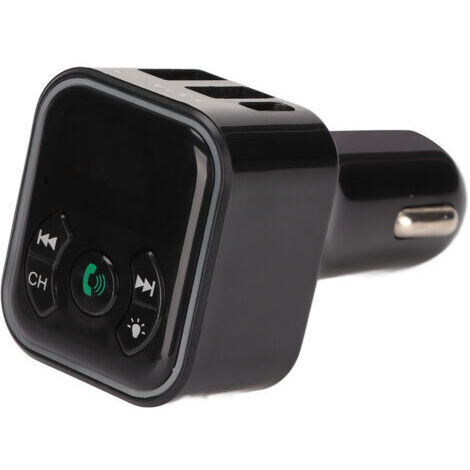BUNTHAUS Transmetteur FM Bluetooth, appels mains libres, adaptateur autoradio MP3 pour voiture