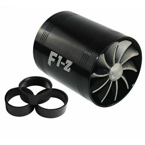 BUNTHAUS Turbine turbo fan universel – Filtre à air supercharger – Ventilateur d'admission à double hélice – Économie de carburant 5-15%
