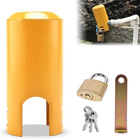 BUNTHAUS Tuyau De Jardin Isolé Et Couvercle, Verrou De Robinet,Serrure De Robinet Extérieur, Système De Verrouillage Du Robinet Boîtier, Pour Une Utilisation En Extérieur, Jardin, Cuisine