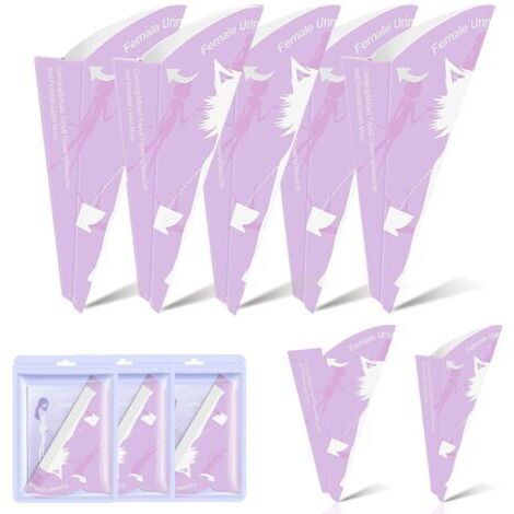 BUNTHAUS Urinoir Femme Portable, 30 Pièces Pipi Debout Femme Pliable, Pisse Debout Femme Jetable de Voyage Entonnoir en Papier de Pipi pour Femme Enceintes Camping Randonnée et Activités de Extérieur