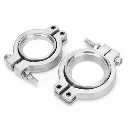 BUNTHAUS V-Band Clamp 4.9cm/1.93in 4.3cm/1.7in Wastegates Clamp V-Band Set Kit de serrage pour TiAL avec vis écrous et joint