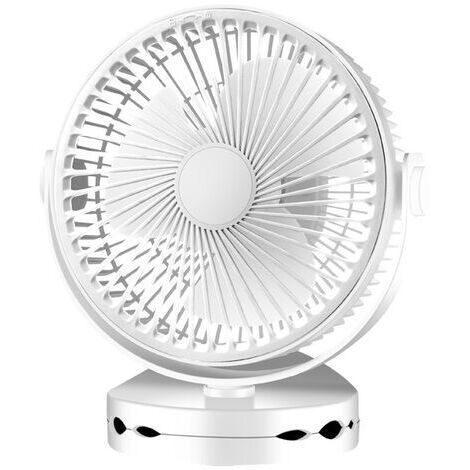 BUNTHAUS Ventilateur De Camping Clip Ventilateur USB 6-21 Heures D'utilisation 4 Vitesses avec Lumières LED et Tente Crochet Rotation 360° Silencieux Rechargeable Ventilateur de Table pour Extérieur B