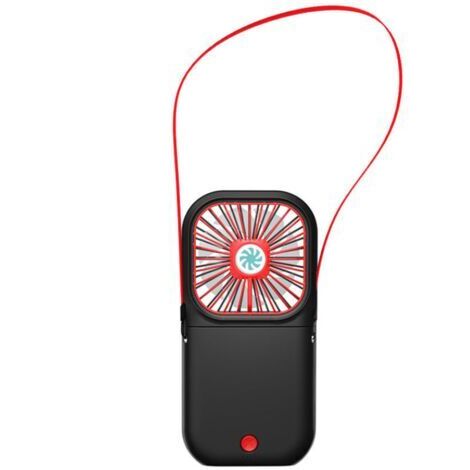 BUNTHAUS Ventilateur USB, ventilateur de cou suspendu pliant, noir