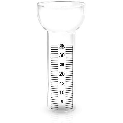 BUNTHAUS Verre De Remplacement pour Pluviomètre Motif Grenouille, Souris, Corbeau, etc. avec Échelle jusqu'à 35mm/m²
