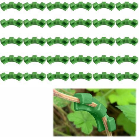 BUNTHAUS (Vert) 30 Pièces Cintreuse de Plantes à 90 Degrés, Entraîneur de Cintrage de Plantes, Clips de Cintrage de Plantes, Adaptés pour Plier Les Tiges des Plantes et Changer Le Sens de Croissance