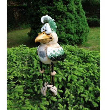 BUNTHAUS (Vert) Décoration de ferme de poulets excentrique, sculpture de paysage de cour de ferme en extérieur, artisanat en résine
