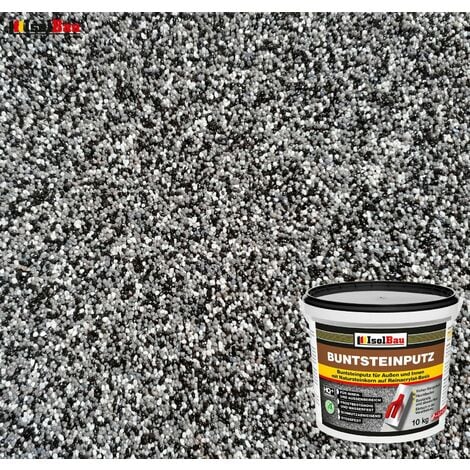 Buntsteinputz Mosaikputz BP50 5kg Absolute ProfiQualit/ät Quarzgrund 1,5 kg weiss, gelb, braun, schwarz