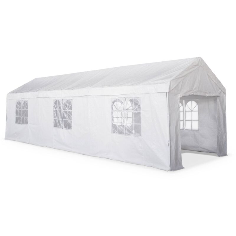Sweeek Reception Tent - Burdigala 3x9m - White, Metal Connectors, Garden Tent Ideal For Reception To Be Used As A Gazebo Or Arbour