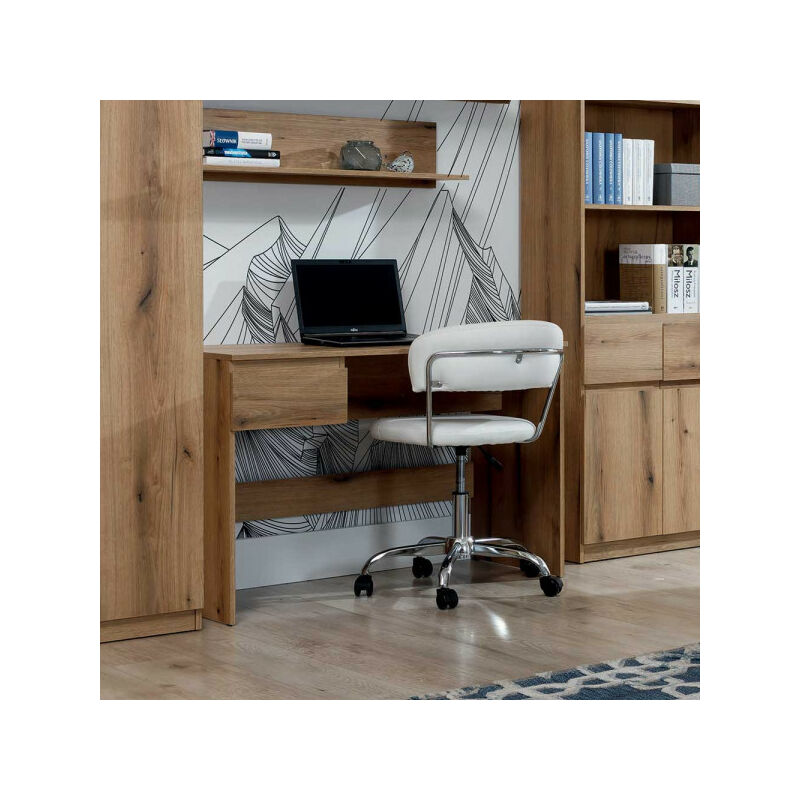 TMM - Bureau 1 tiroir Bois clair - qiz - l 115 x l 54 x h 75 cm