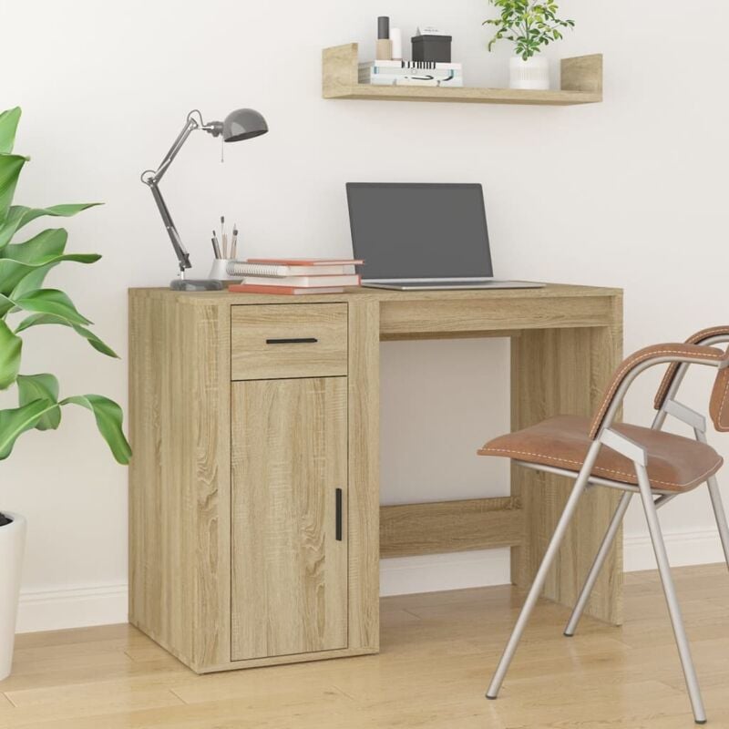 Vidaxl - Furniture Limited - Bureau Chêne sonoma 100x49x75 cm Bois d'ingén
