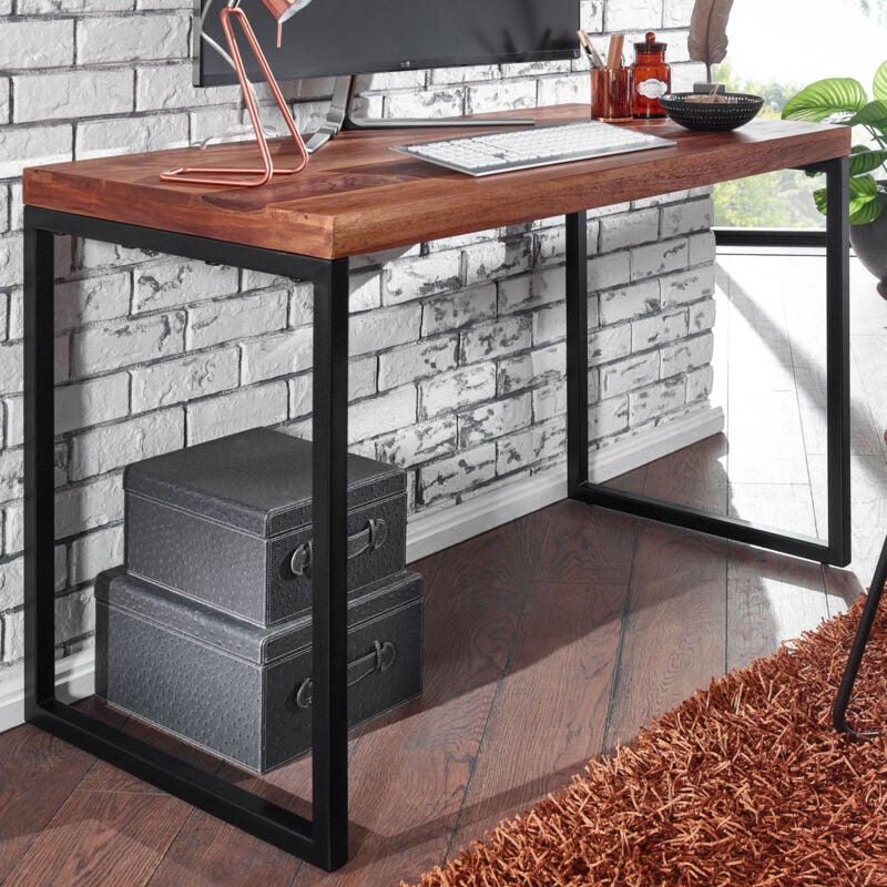 M&s - Bureau 117x59x77 cm en bois de sheesham massif