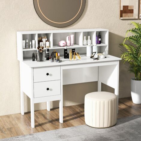 Costway lot de 2 caisson de bureau meuble de rangement avec 3 tiroirs pour documents noir - Achat & prix