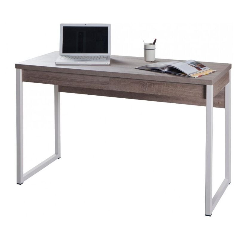 Abitare - Bureau 120x50 cm chêne foncé - Bronte