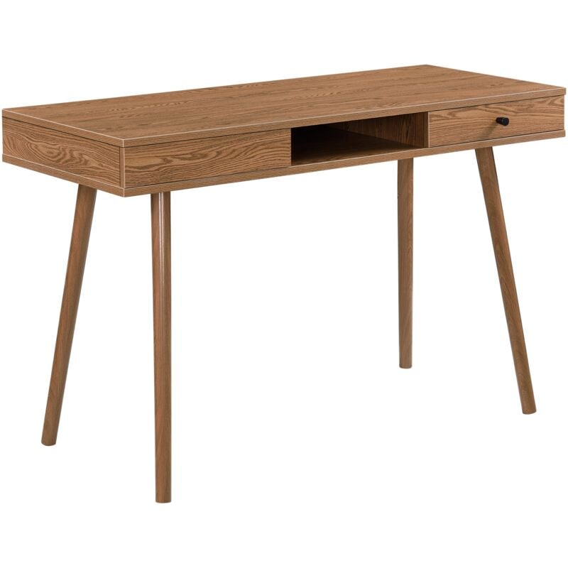 Helloshop26 - Bureau 74 x 115 x 48 cm effet bois foncé