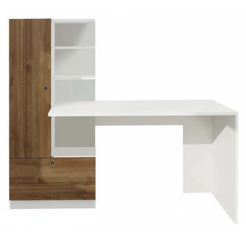 Bureau avec étagère intégrée Domingos