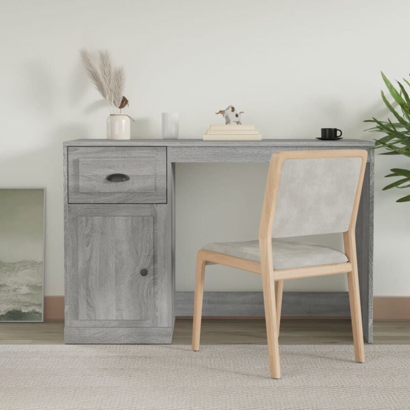 Vidaxl - Bureau avec tiroir sonoma gris 115x50x75 cm bois d'ingénierie