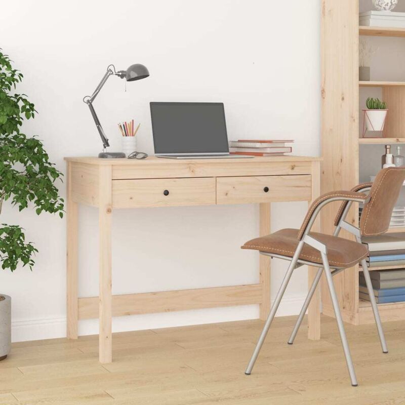Vidaxl - Bureau avec tiroirs 100x50x78 cm Bois massif de pin