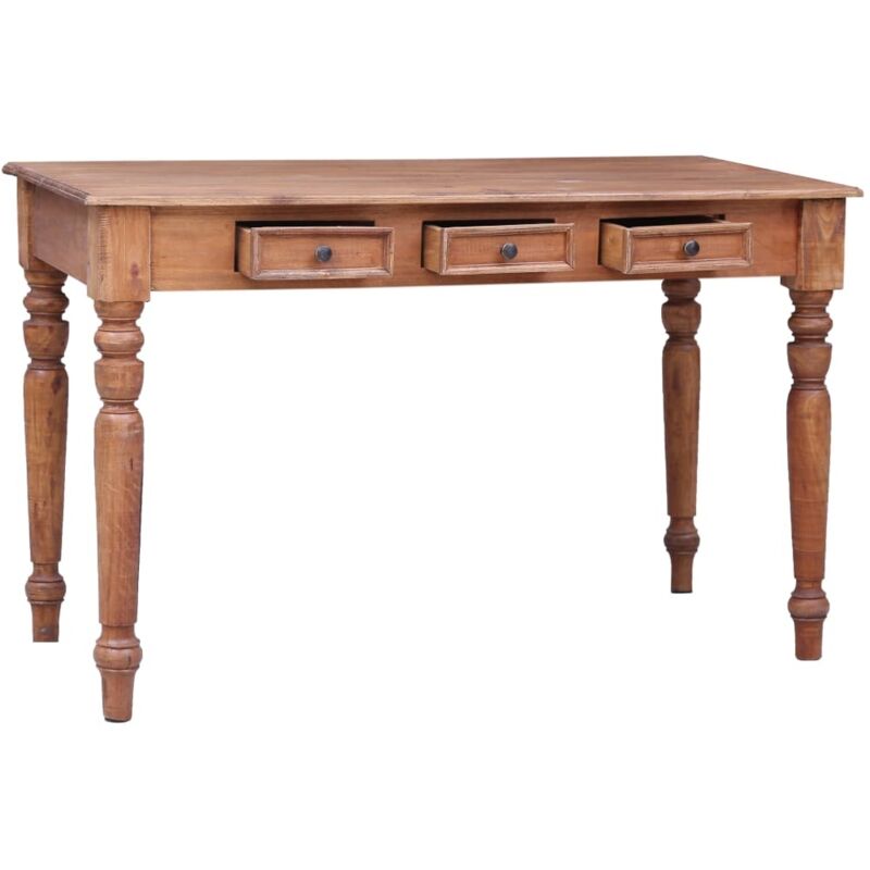 vidaXL Bureau met lades 117x57x75 cm massief mahoniehout283909