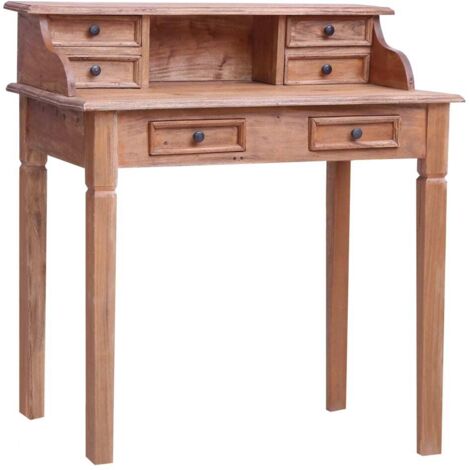 Bureau avec tiroirs  Bureau d'ordinateur Bureau informatique 90x50x101 cm Bois de récupération solide 11149