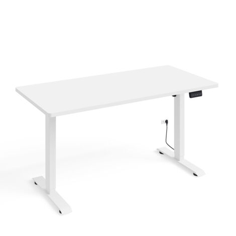 BUREAU BIMOTION DESK 1S BLANC MAT BLANC MAT 140x70