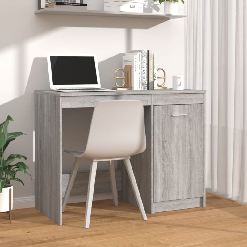 Vidaxl - Bureau Sonoma gris 100x50x76 cm Bois d'ingénierie