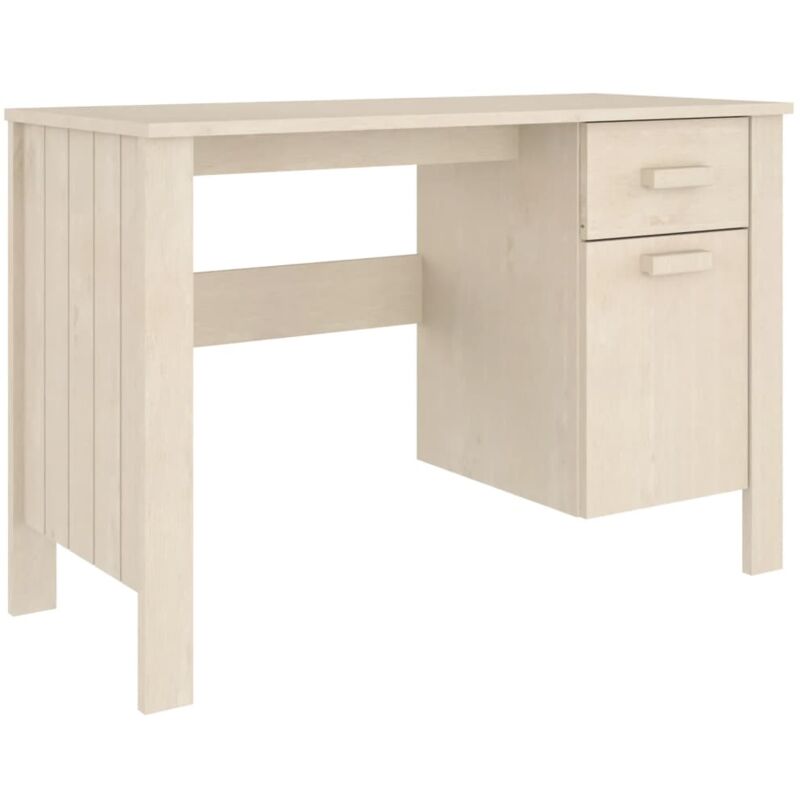 Vidaxl - Bureau hamar Marron miel 113x50x75 cm Bois massif de pin