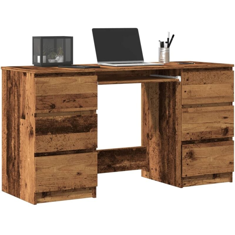 Vidaxl - Bureau vieux bois 140x50x77 cm bois d'ingénierie