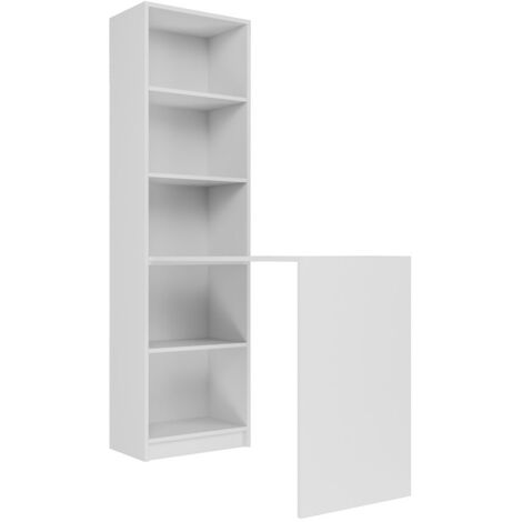 Bureau, blanc, 50 × 181 × 125 cm