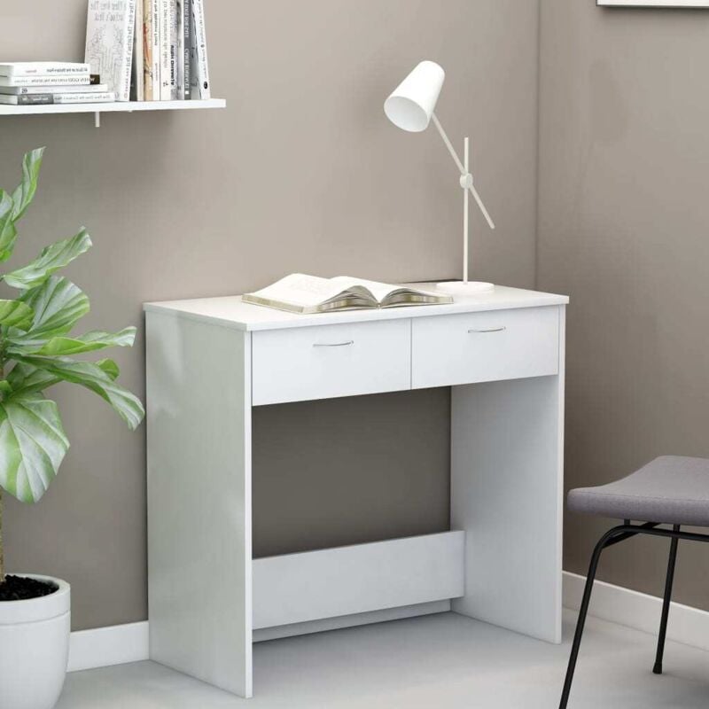 Vidaxl - Bureau Blanc 80x40x75 cm Bois d'ingénierie