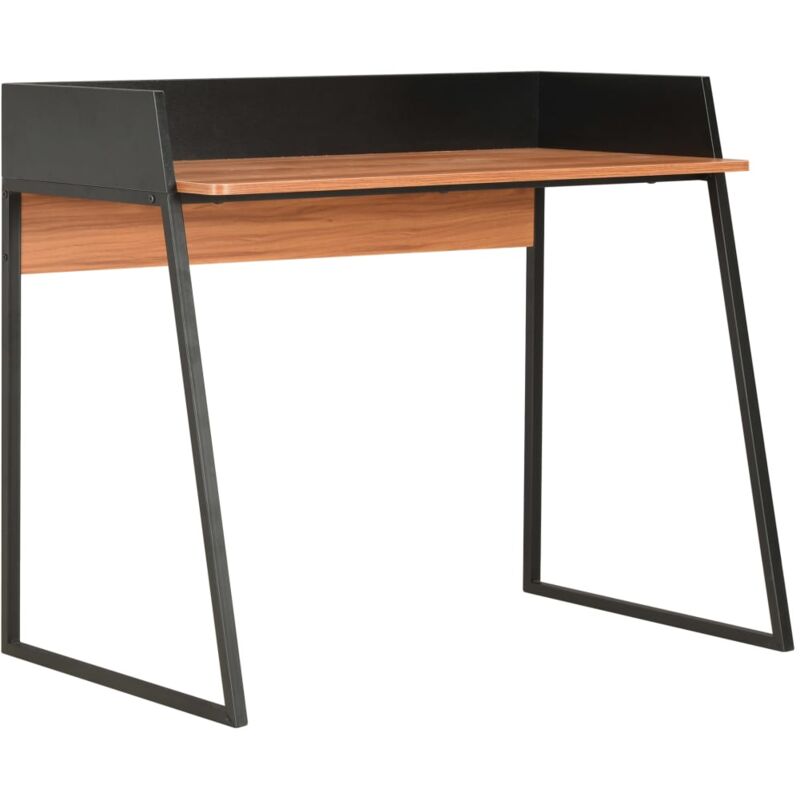 Vidaxl - Bureau Noir et marron 90x60x88 cm