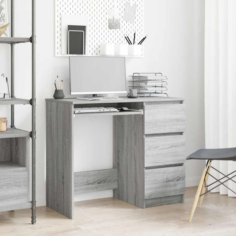 Vidaxl - Bureau Sonoma gris 90x45x76 cm Bois d'ingénierie