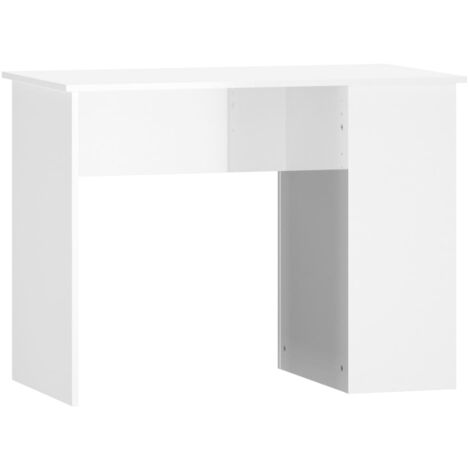 Bureau Blanc brillant 100x55x75 Bois d'ingénierie