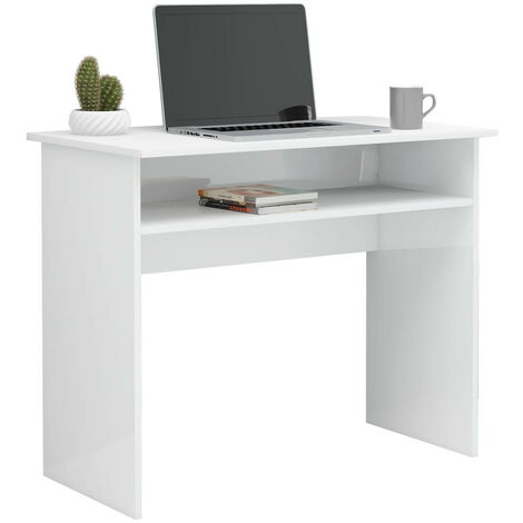 Bureau Blanc brillant 90x50x74