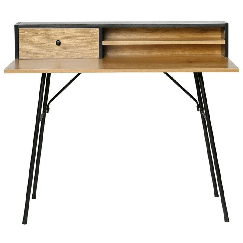 Ostaria - Bureau bois pieds métal