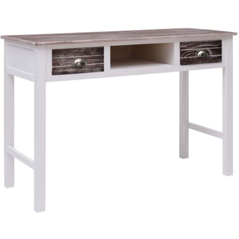 Bureau  Bureau d'ordinateur Bureau informatique Marron 110 x 45 x 76 cm Bois 73585