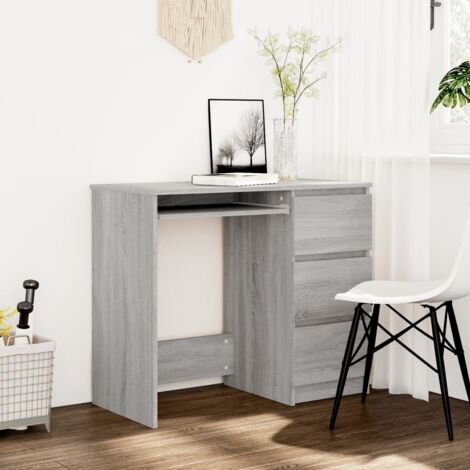 Bureau - Bureau informatique - Table de Bureau Sonoma gris 90x45x76 cm Bois d'ingénierie BV556175 - BonneVie