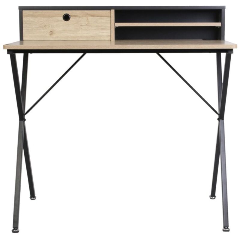 Bureau cambridge en bois mdf et métal