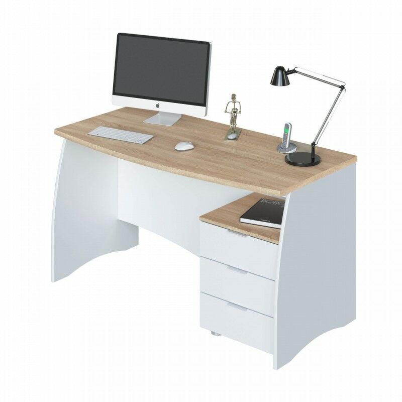Tuttacasa - Bureau chambre bureau avec commode 136 x 67 x 74 h