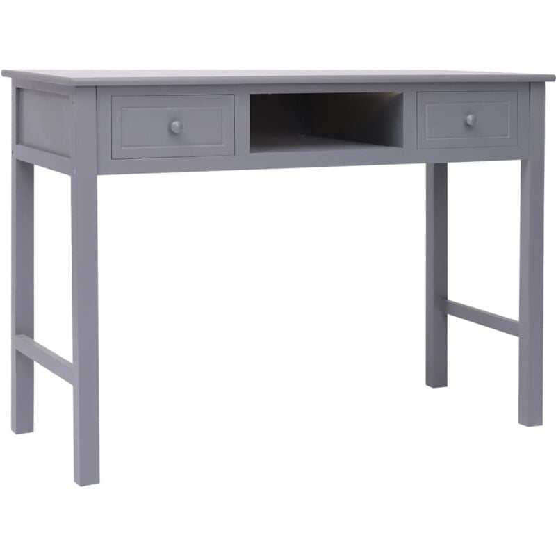 Jinlefu - Buffet Gris 108x45x76 cm Bois de Paulownia massif vidaXL